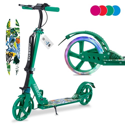 Arebos trottinette pliable led - pliable,